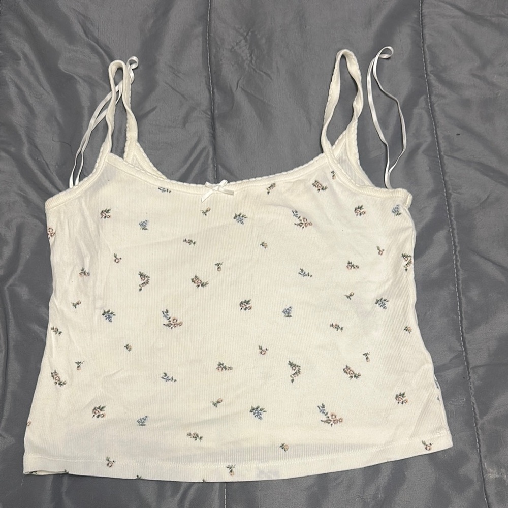 Levi's Cream Floral Camisole Top